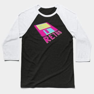 Retro Gaming Floppy Disk Baseball T-Shirt